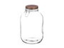 Vivalto Tarro Hermético Vidrio con Tapa Cobre 4L 17x27x17 cm (Set de 6)