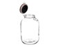 Vivalto Tarro Hermético Vidrio con Tapa Cobre 4L 17x27x17 cm (Set de 6)