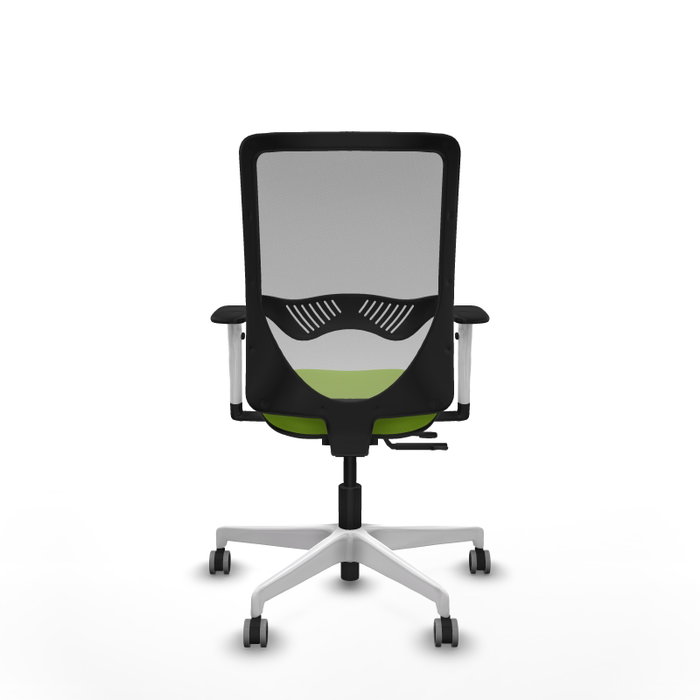 PIQUERAS Y CRESPO Silla de oficina Zulema con mecanismo Sincro/Traslack, Pistacho y Gris