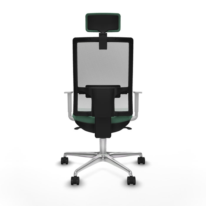 PIQUERAS Y CRESPO Silla de oficina Horna con mecanismo Sincro, Verde esmeralda y Blanco PIQUERAS Y CRESPO Silla de oficina Horna con mecanismo Sincro, Verde esmeralda y Blanco