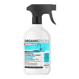 ORGANIC PEOPLE Limpiador Bañeras-Azulejos Lemon-Apple Spray 500M para limpieza diaria de baño