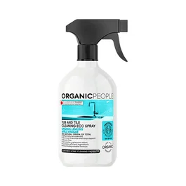 ORGANIC PEOPLE Limpiador Bañeras-Azulejos Lemon-Apple Spray 500M para limpieza diaria de baño