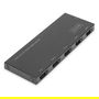 Digitus Divisor HDMI Ultra Slim 1x4, 4K@60Hz, Full HD, Negro, Metal