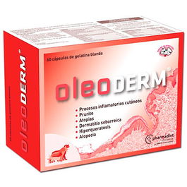 Pharmadiet Oleoderm Suplemento Nutricional Omega para Piel Sensible y Atopías 60 Cápsulas