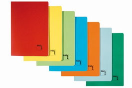 Libreta Pacsa Escolar Gofrada A4 48H 70G Pauta 2,5 Surtido (7 Col.) (Set de 10)