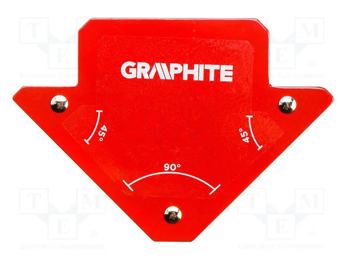 GRAPHITE Escuadra de soldadura magnética en forma de flecha GRAPHITE Escuadra de soldadura magnética en forma de flecha