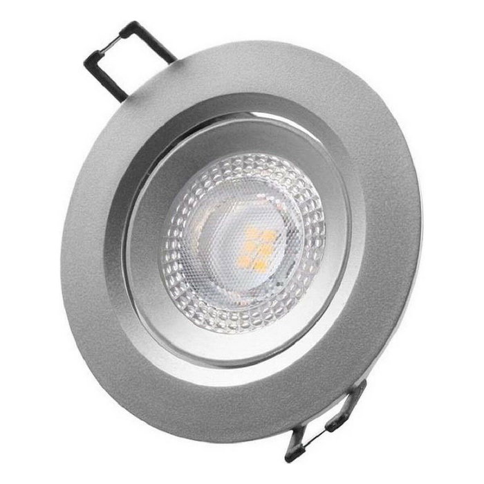 Edm Downlight LED empotrable redondo 5 W 4000 K cromado ø9 cm Edm Downlight LED empotrable redondo 5 W 4000 K cromado ø9 cm