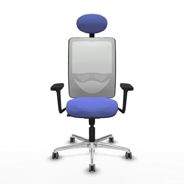 PIQUERAS Y CRESPO Silla de oficina Zulema Azul claro y Blanco