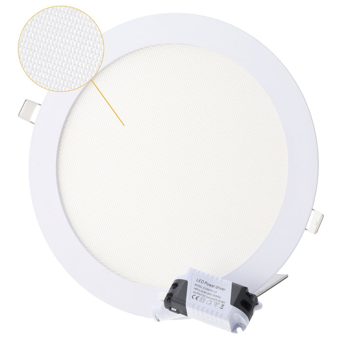 Placa LED Circular 20W CCT con UGR17 y 2000Lm Placa LED Circular 20W CCT con UGR17 y 2000Lm