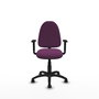 PIQUERAS Y CRESPO Silla de oficina Aýna Morada con Brazos 1D