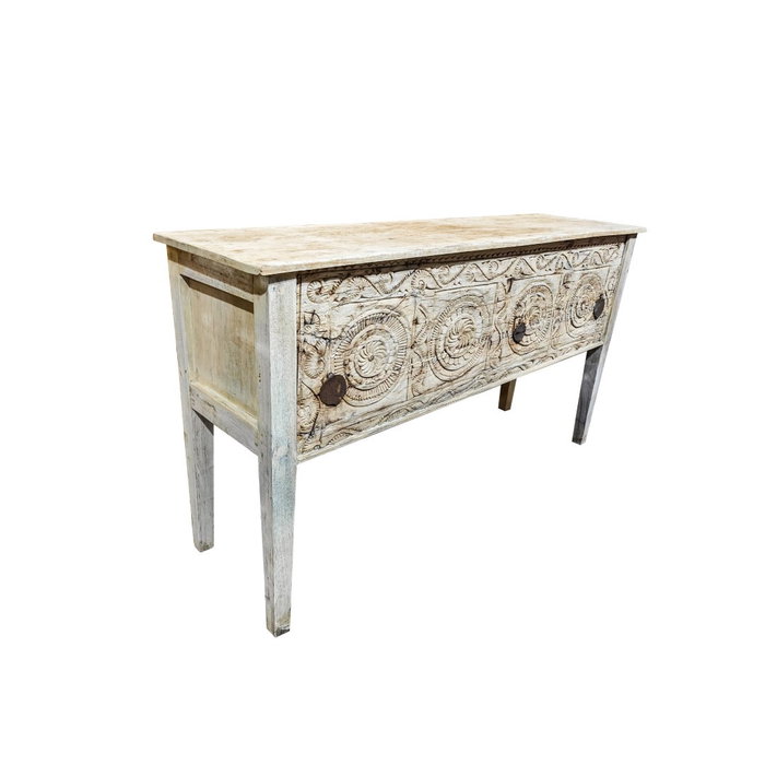 DKD Home Decor Consola Item Home Natural 40 x 85 x 150 cm Teca Mango