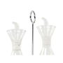 Andrea House Aceitera / Vinagrera 250 ml Vidrio y Soporte Metal 20 x 10 x 20 cm Antigoteo