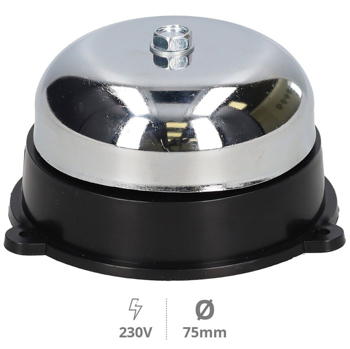 GSC Evolution Timbre de campana de acero 7,5cm diámetro 86db GSC Evolution Timbre de campana de acero 7,5cm diámetro 86db