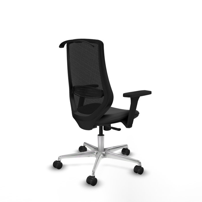 PIQUERAS Y CRESPO Silla de oficina Mardos con mecanismo Sincro, Gris oscuro y Negro