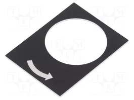 SCHNEIDER ELECTRIC Etiqueta de flecha negra 30x40mm