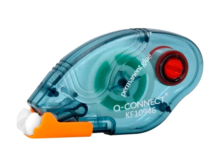 Q-connect Pegamento Permanente en Roller Compact, 6.5 mm x 8.5 m, Adhesión Limpia para Papel, Cartón y Fotos