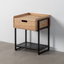 Ixia Mesita Natural-Negro DM-Metal 45 x 41 x 56,50 cm