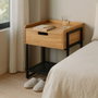 Ixia Mesita Natural-Negro DM-Metal 45 x 41 x 56,50 cm