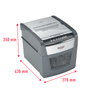 Rexel Optimum AutoFeed 45X Destructora de Papel con Alimentación Automática, Corte en Partículas P-4, Negro/Plata