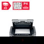 Rexel Optimum AutoFeed 45X Destructora de Papel con Alimentación Automática, Corte en Partículas P-4, Negro/Plata