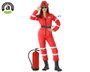 Disfraz de Bombera Rojo para Mujer Adulto, Talla XS-S