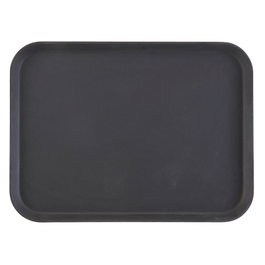 CAMBRO - 1622CT-110 - Bandeja CAMTREAD FIBRA DE VIDRIO rectangular con superficie ANTIDESLIZANTE/perfil alto - 40,5x56 cm - Negro