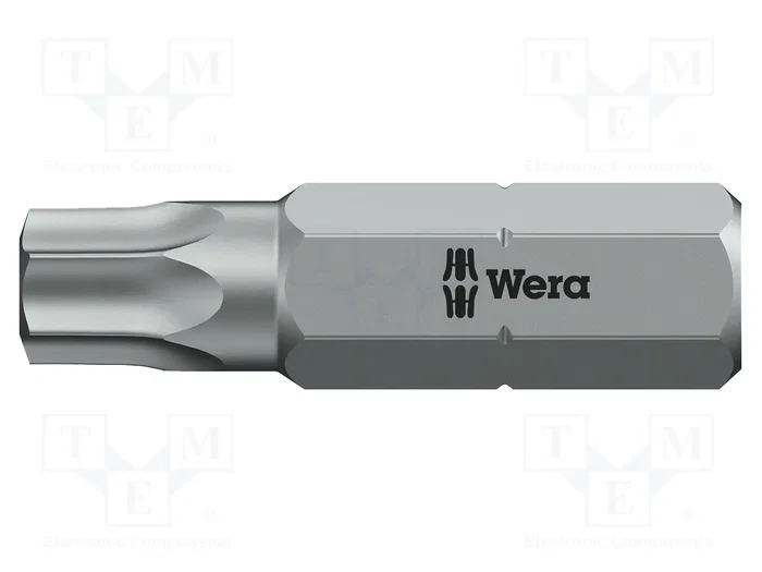 WERA Punta de destornillador Torx® con protección T30H 1/4 pulgada WERA Punta de destornillador Torx® con protección T30H 1/4 pulgada