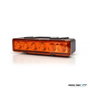 M-Tech Lámpara de faro de advertencia rotativa LED W117Pro Amarillo