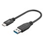 Goobay Cable USB 3.2 Gen 1, USB-A a USB-C, negro, 15 cm