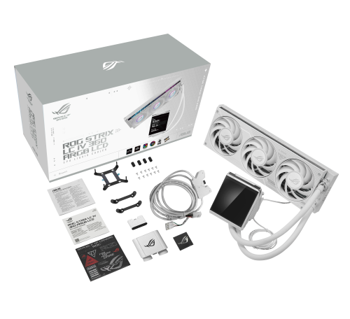 ASUS ROG Strix LC IV 360 ARGB LCD White Edition Blanco