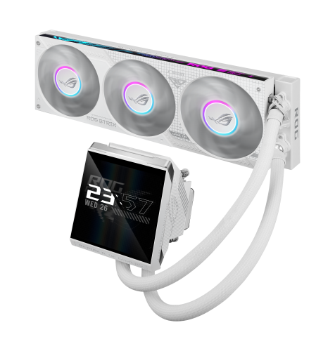 ASUS ROG Strix LC IV 360 ARGB LCD White Edition Blanco