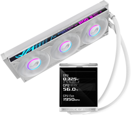 ASUS ROG Strix LC IV 360 ARGB LCD White Edition Blanco