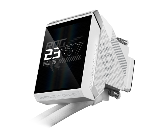 ASUS ROG Strix LC IV 360 ARGB LCD White Edition Blanco