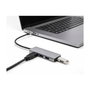 DeLOCK USB-C Hub 4 Puertos USB 3.2 Gen 1 Tipo A, 5 Gbps, Negro Metal, Con Cable 0.2 m