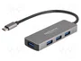 DeLOCK Concentrador USB 4 puertos USB 3.2 Gen 1 Tipo-A USB-C Negro