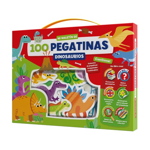 IMAGILAND Juego Maletín 100 Pegatinas Dinosaurios IMAGILAND Juego Maletín 100 Pegatinas Dinosaurios