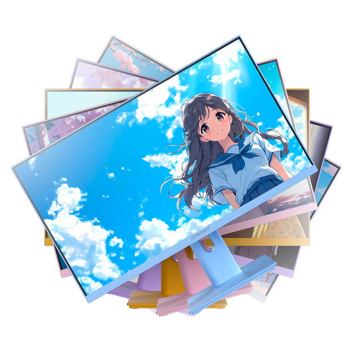 JAPANNEXT JN-I238FHD120F-HSP-PK Monitor Gaming IPS de 23.8 pulgadas Full HD 120Hz 0.5ms AMD FreeSync Altavoces Ajustable en Altura Color Rosa