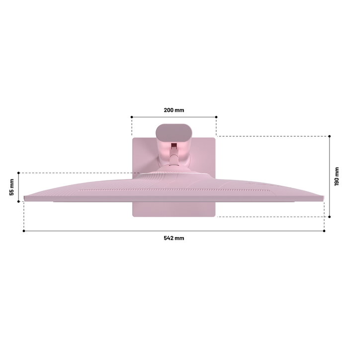 JAPANNEXT JN-I238FHD120F-HSP-PK Monitor Gaming IPS de 23.8 pulgadas Full HD 120Hz 0.5ms AMD FreeSync Altavoces Ajustable en Altura Color Rosa