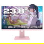 JAPANNEXT JN-I238FHD120F-HSP-PK Monitor Gaming IPS de 23.8 pulgadas Full HD 120Hz 0.5ms AMD FreeSync Altavoces Ajustable en Altura Color Rosa
