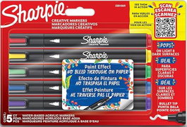Sharpie Creative Acrylic Rotuladores de Colores Surtidos, Pack de 5