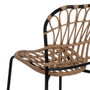 Silla Natural-Negro Pe-Acero Salón 51 X 58 X 87 cm (Set de 2)