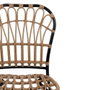 Silla Natural-Negro Pe-Acero Salón 51 X 58 X 87 cm (Set de 2)