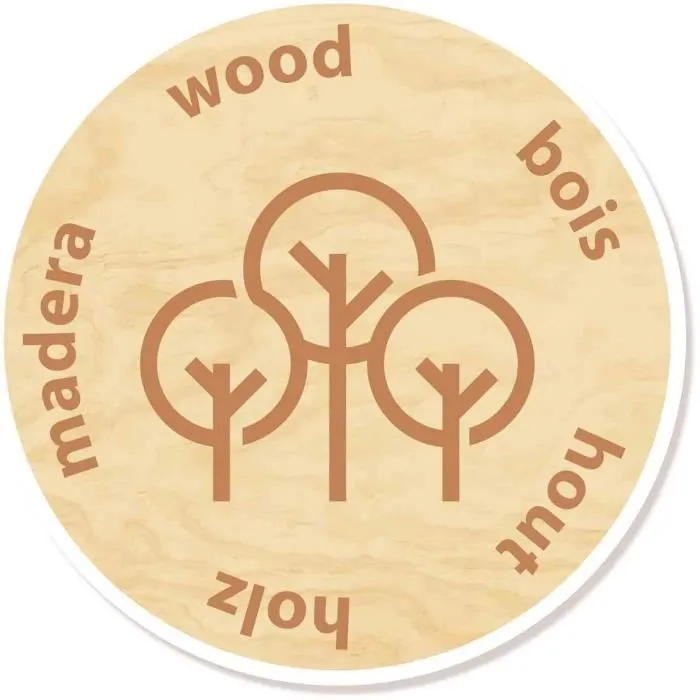 Ses Creative Barco de Equilibrio de Madera para Niños a partir de 3 años, Juego de Tablero Multijugador con 16 Piezas de Animales y Dado