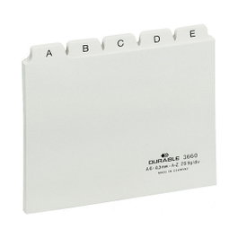 Durable Leitregister A - Z A6 horizontal blanco