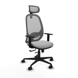 PIQUERAS Y CRESPO Silla de oficina Cilanco Gris con mecanismo Sincro/Traslack