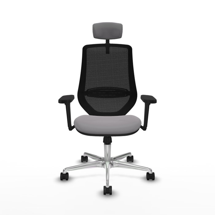 PIQUERAS Y CRESPO Silla de oficina Mardos con mecanismo Sincro, Gris y Negro