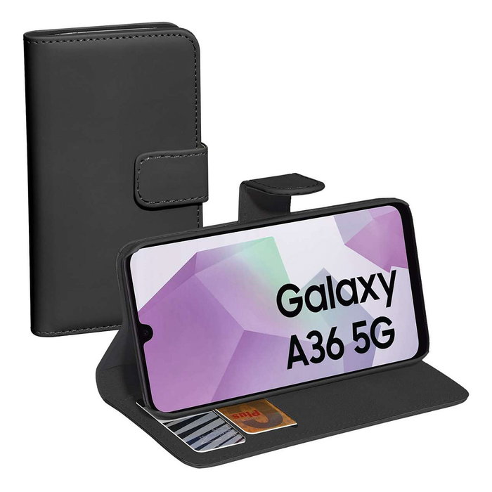 PEDEA Book Cover Classic para Samsung Galaxy A36/A56 5G, Negro