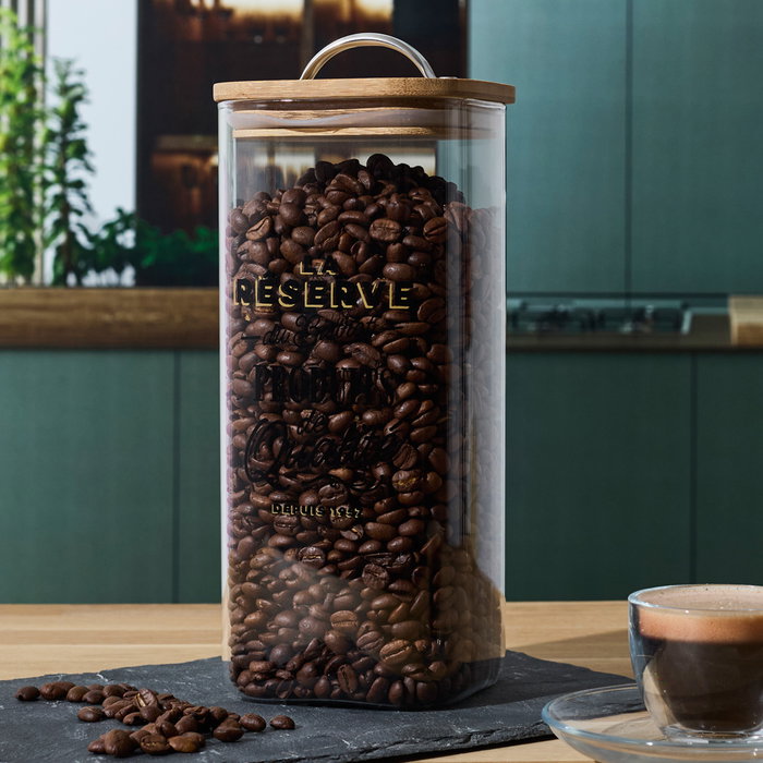 Cook Concept Tarro Conserv. Bistrot 1,5 L Vidrio Borosilicato Tapa Bambú Acero Inoxidable Cook Concept Tarro Conserv. Bistrot 1,5 L Vidrio Borosilicato Tapa Bambú Acero Inoxidable