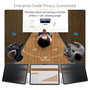 Startech.com Filtro de privacidad de 4 vías para portátil Surface Pro 8/9/X de 13 pulgadas, modo retrato/paisaje, táctil, ángulo de visión +/-30 grados