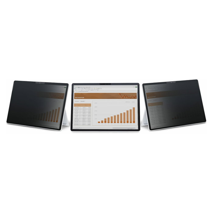 Startech.com Filtro de privacidad de 4 vías para portátil Surface Pro 8/9/X de 13 pulgadas, modo retrato/paisaje, táctil, ángulo de visión +/-30 grados